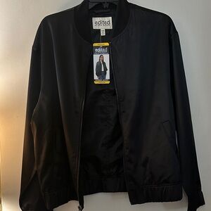 Classic Black Women's Bomber Jacket